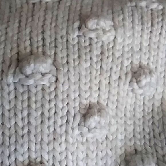 Gap Sweater Women's BAUBLES 3D Popcorn Knit Oatmeal 90s Y2K Small Tall - Picture 8 of 9